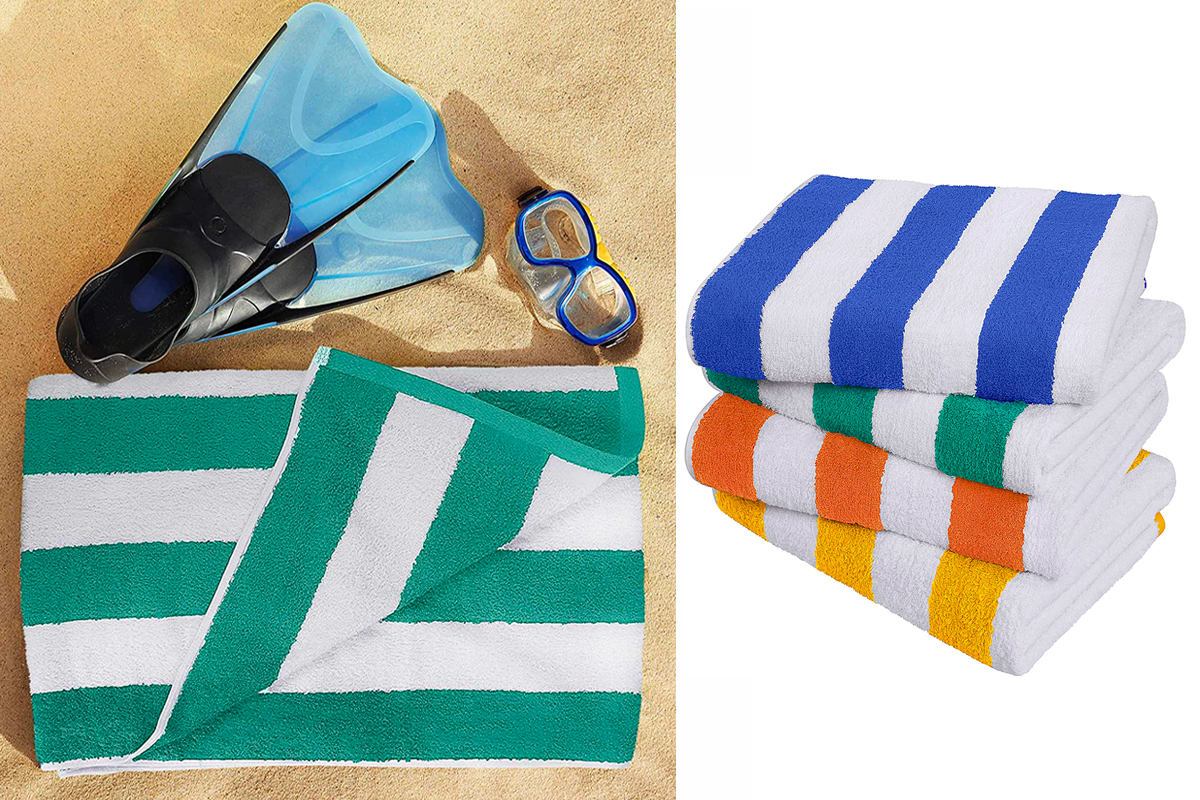 utopia towels cabana stripe beach towel tout