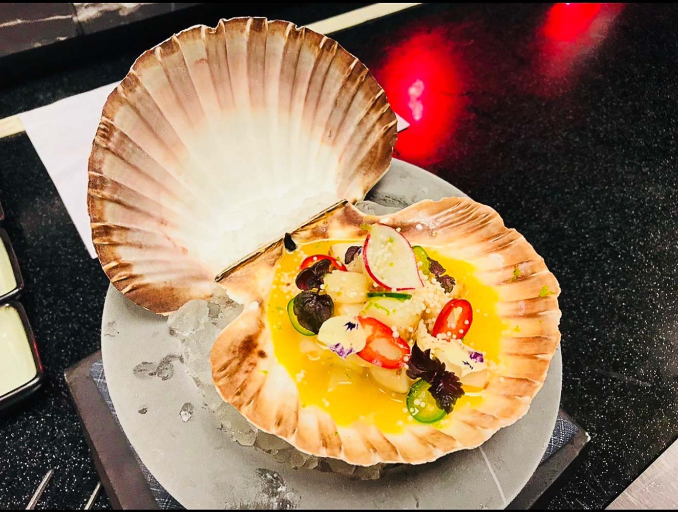 Scallops ceviche