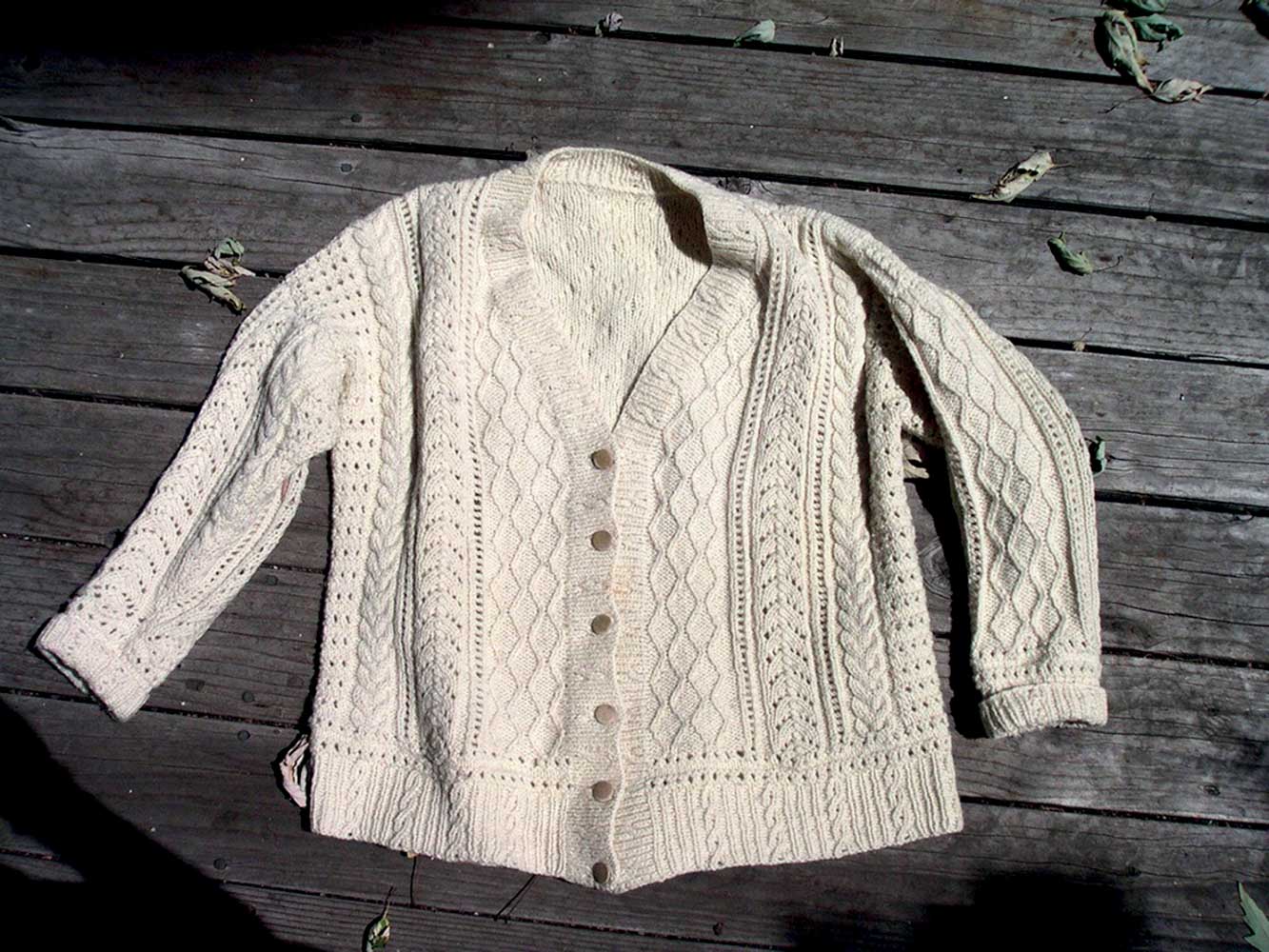 Aran cardigan