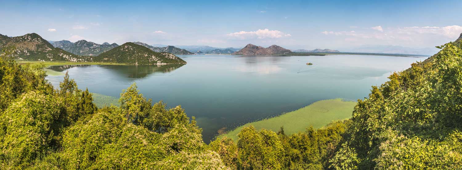 beautiful shot skadar lake montenegro